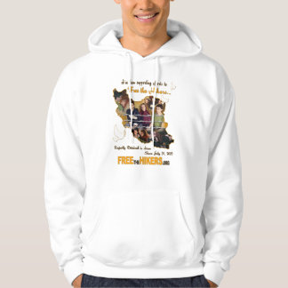 VESTE À CAPUCHE LIBÉREZ CHACUN DES TROIS !