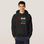 Veste À Capuche Libérez Gaza Libérez la Palestine Drapeau arabe Dr (Devant entier)