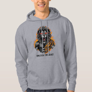 Veste À Capuche Libérez la bête : la légende du lion guerrier