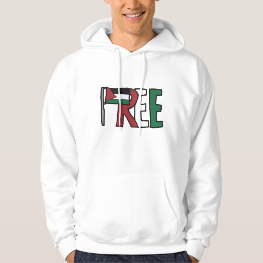 Veste À Capuche Libérez la Palestine (Devant)