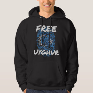 Veste À Capuche Libérez les Ouïghours Libérez Ouïghour Drapeau Ouï