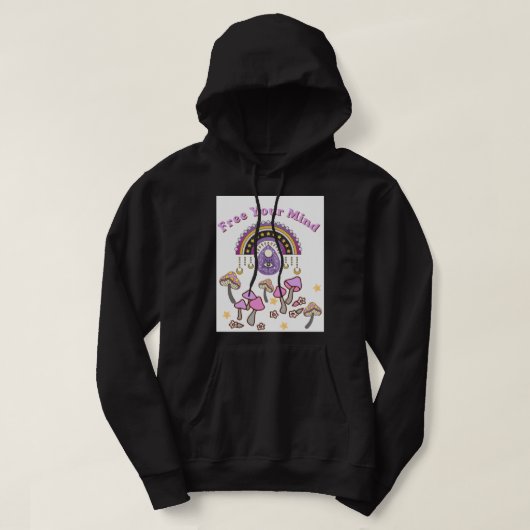 Veste À Capuche Libérez votre esprit Rétro (Design devant)