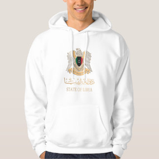 VESTE À CAPUCHE LIBYA FLAG SUR L'EMBLEM LIBYAN RELATIF À LA LIBYA