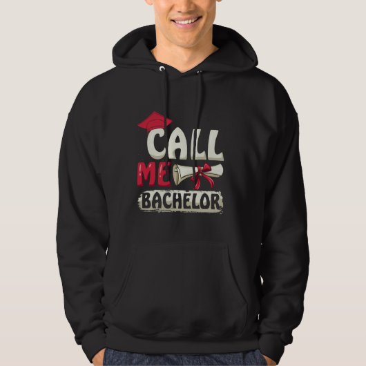 Veste À Capuche Licence CALL ME BACHELOR Drôle de Bachelier (Devant)