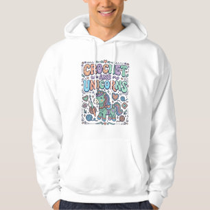 Veste À Capuche Licorne au Crochet et Autocollant Licorne Kawaii e