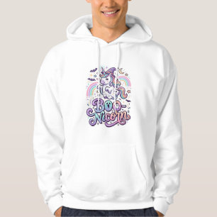 Veste À Capuche Licorne Boo-licorne Vecteur Premium Vector Design_