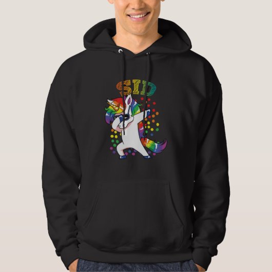 Veste À Capuche Licorne de Sid qui dabbe (Devant)