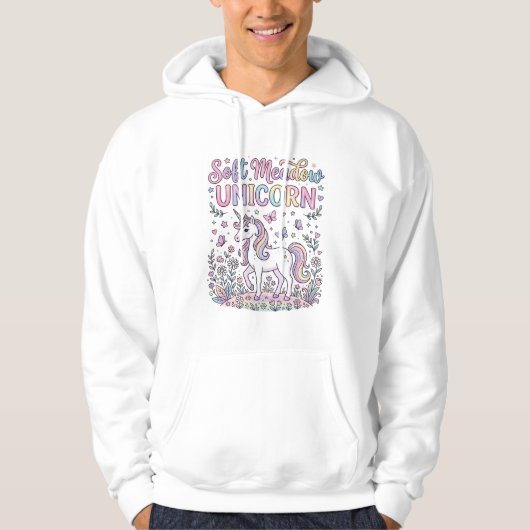 Veste À Capuche Licorne Douce Prairie Licorne Adorable Conception  (Devant)