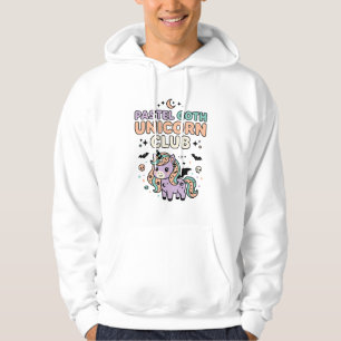 Veste À Capuche Licorne Pastel Goth Licorne Club Tendance Graphiqu