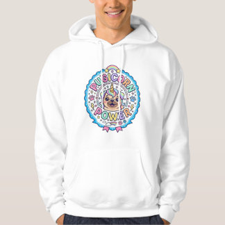 Veste À Capuche Licorne Pugicorn Puissance Drôle Cadeau Mignon Con