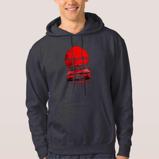 VESTE À CAPUCHE LIGNE D'HORIZON R34 GTR (Devant)