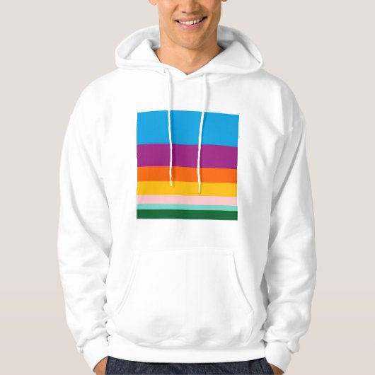 Veste À Capuche Lignes colorées (Devant)