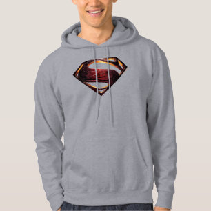 Veste À Capuche Ligue de la justice Symbole de superman métalliqu