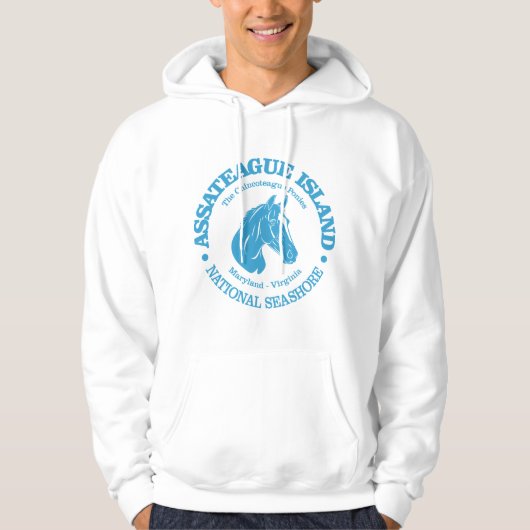 Veste À Capuche L'île d'Assateague (poney) (Devant)