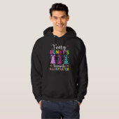 Veste À Capuche L'Illustrateur préféré de chaque lapin Pâques (Devant entier)