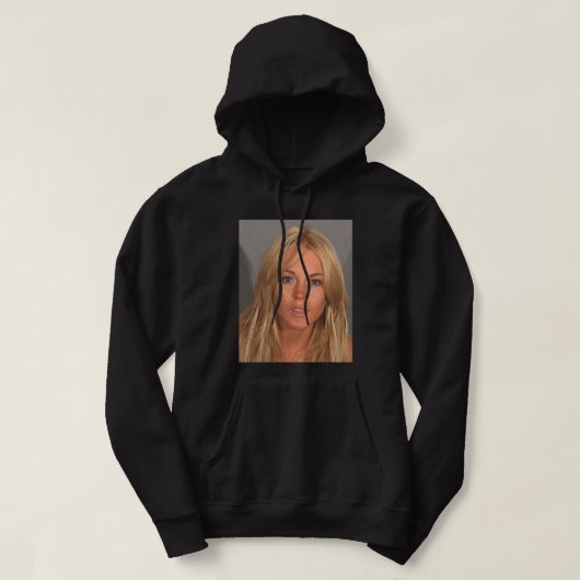 VESTE À CAPUCHE LINDSAY LOHAN MUGSHOT (Design devant)