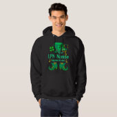 Veste À Capuche L'Infirmière Lpn Leprechaun Jour de la Saint Patri (Devant entier)