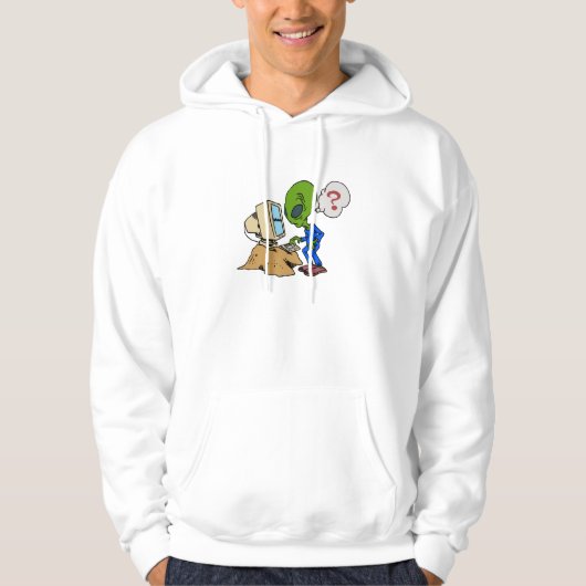 Veste À Capuche L'Internet est étranger à ce Martien (Devant)
