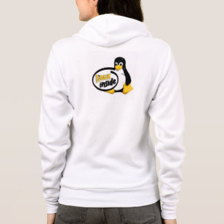 Veste À Capuche LINUX À L'INTÉRIEUR de Tux le logo de pingouin de