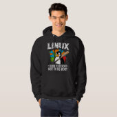 Veste À Capuche Linux - Né pour être root (Devant entier)