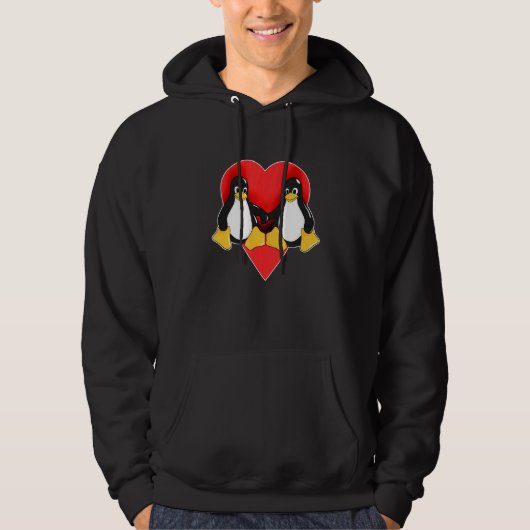 Veste À Capuche Linux Penguin Recherche L'Administrateur Système P (Devant)