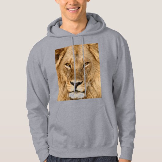 Veste À Capuche Lion à grande crinière (Devant)