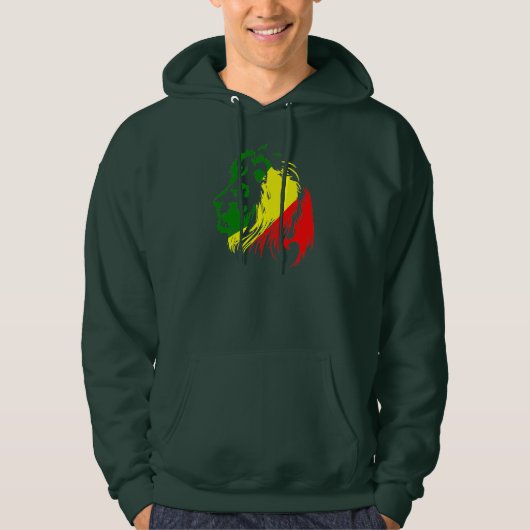 VESTE À CAPUCHE LION RASTA KING (Devant)