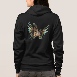 Veste À Capuche Lionfish - Conception Abstraite - Découpé d'une ph