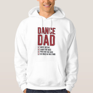 Veste À Capuche Liste de contrôle Dance Dad Design de gravure vint