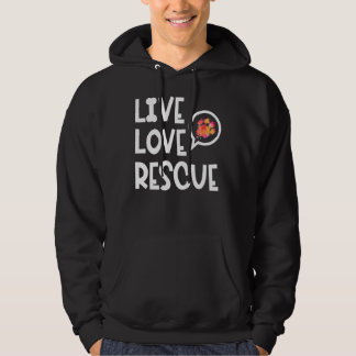 Veste À Capuche Live Love Secourir Les droits des animaux Les refu