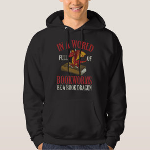 Veste À Capuche Livre Dragon Bookworm Imaginaire animal livre lect