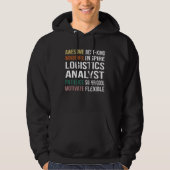 Veste À Capuche Logistics Analyst  Appreciation (Devant)