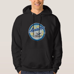Veste À Capuche Logo bleu Avion