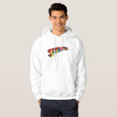 Veste À Capuche Logo couleur super fille (Devant entier)