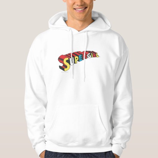 Veste À Capuche Logo couleur super fille (Devant)