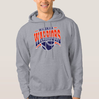 Veste À Capuche Logo de base-ball de la marine Wilshire Warriors