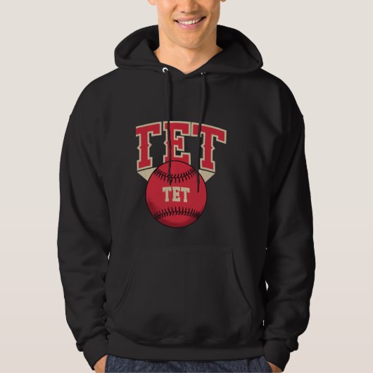 Veste À Capuche Logo de baseball TET (Devant)