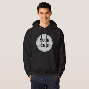 Veste À Capuche Logo de code QR noir élégant, minimaliste et épuré