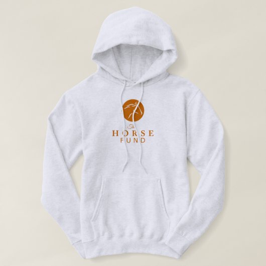 Veste À Capuche Logo de fonds de cheval (Design devant)