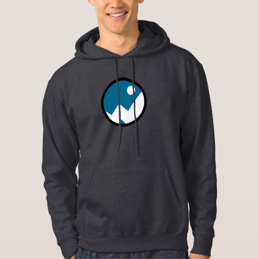 Veste À Capuche logo de funklord - bleu/blanc (Devant)