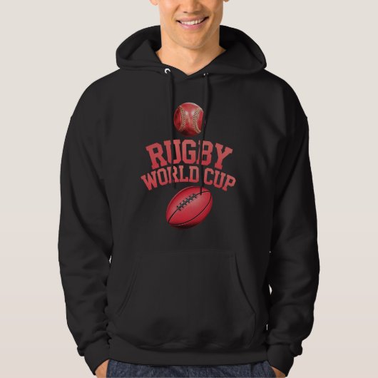 Veste À Capuche Logo de la Coupe du monde de rugby avec placement  (Devant)
