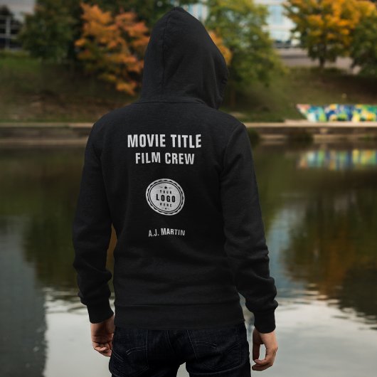 Veste À Capuche Logo de l'équipe de films sur mesure Nom personnal