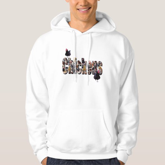 Veste À Capuche Logo de l'image de poulet, (Devant)