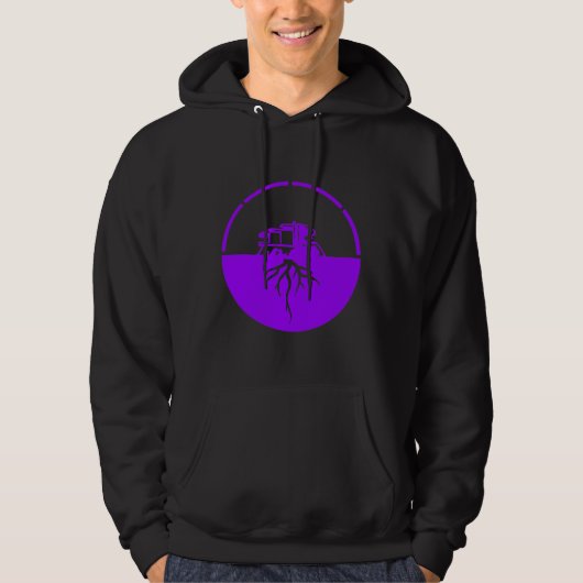 Veste À Capuche logo de soute (pourpre) (Devant)