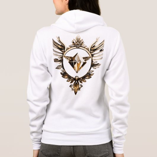 Veste À Capuche Logo de style monogramme avec les initiales de A (Dos)