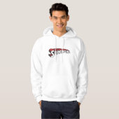 Veste À Capuche Logo de Supergirl Red and White (Devant entier)