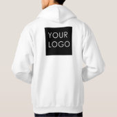 Veste À Capuche Logo d'entreprise professionnelle moderne (Dos)