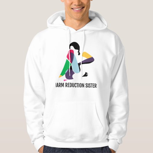 Veste À Capuche Logo des Sœurs de la réduction des risques (Devant)