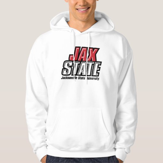 Veste À Capuche Logo d'état de Jacksonville State University JAX S (Devant)