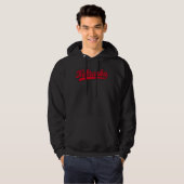 Veste À Capuche Logo du script Nebraska | Pride rétro Red State (Devant entier)